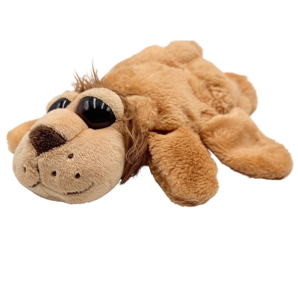 Caltoy Lion Hand Puppet Kids One Size Tan Vintage Plush Large Eyes Mane